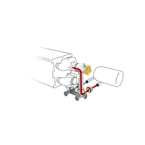 JAGA AANSLUITSET 103 MET JW THERMOSTAATKOP (WIT) (MUUR) + KOPPELING ALPEX 16/2