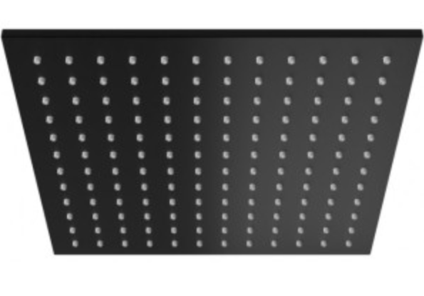 PAFFONI HOOFDDOUCHE SYNCRO KING VIERKANT 30 X 30 CM MAT ZWART 