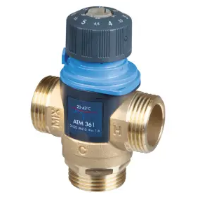 EURO THERMOSTAT MENGKRAAN 5/4  35- 60°C BUITENDRAAD MMM