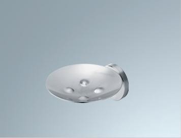 INDA INOX ZEEPHOUDER WAND + SCHAALTJE VAN STAAL