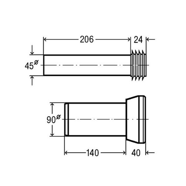 VIEGA O INBOUW ECO AFVOER KIT 90X180