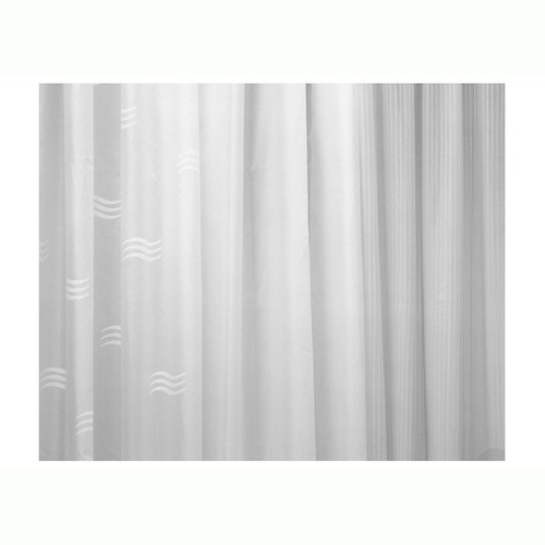 INDA DOUCHEGORDIJN PVC WIT H200/120 + 8 HAKEN