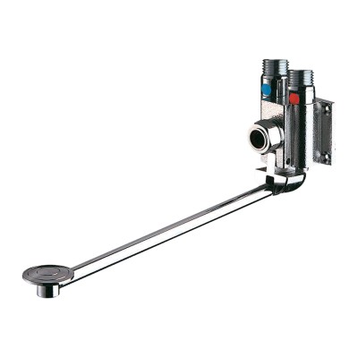 DELABIE MIXFOOT MENGKRAAN VOETBEDIENING MM1/2" MUURBEVESTIGING Z. MOER