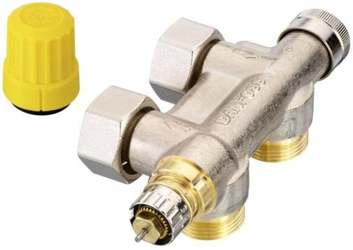 DANFOSS KRAAN AANSLUITBLOK MUUR 3/4 EK