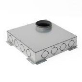 BEG PROFI AIR VERDEELKAST RONDE VENTILATIEBUIS - PLAT MODEL - 8 X 90 - 1 X DN 180