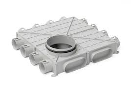 BEG PROFI AIRVERDEELKAST RONDE VENTILATIEBUIS - PLAT MODEL - 12 X 63 - 2 X OVAL DUCT