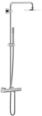 GROHE SHOWERPIPE RAINSHOWER SYSTEM 210 MET THERMOSTAAT CHR.