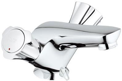 [GROHE 21 241 001] 21241001 - GROHE COSTA LAVABO TWEEGREEPSMENGKRAAN + KETTING CHR.