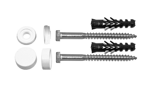 [0657080] 0657080 - BEVEST WC VIJS INOX SET 2ST. 6 X 80 WM /// einde reeks