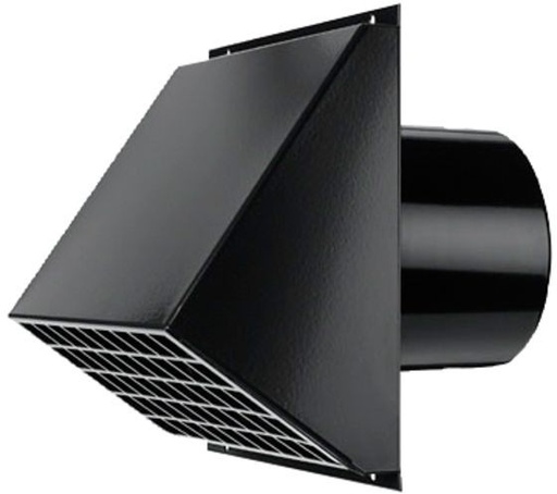 [19 184] 40.045.27.20 - VENTILATIE GEVELDOORVOER ZWART 150MM