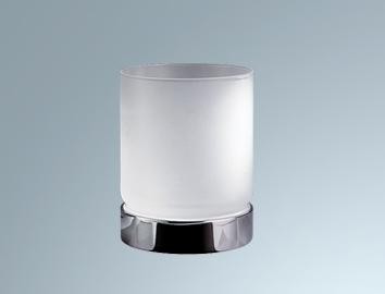 [INDA A58010 CR 21] A58010 - INDA H2O CLASSIC BEKERHOUDER STAAND MODEL CHR. + GESATINEERDE BEKER
