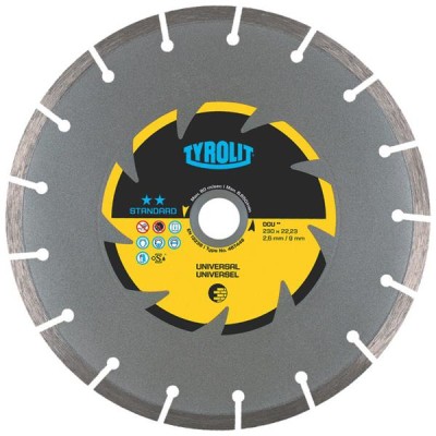 [467448] 467448 - TYROLIT DIAMANTSCHIJF 230  BLAUW /GEEL / ZWART