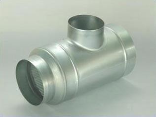[02 238] 99.TD100.100 - SPIRAAL T-STUK 100MM MET DICHTING