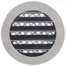 [18 087] 4018 - ROOSTER ALU ROND GEGOTEN 160MM+GAAS