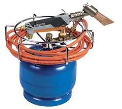 [SIEVERT 334993] 334993 - SIEVERT GASFLES + CYCLOONBRANDER +DARM4M+KOPERSTUK350GR