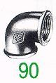 [NR 90 1/4 G] 40899 - COUDE 1/4 FF GALVANISE