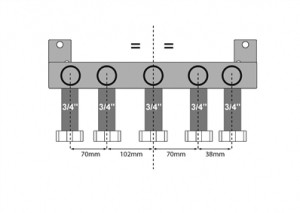 0020106759 - BULEX MONTAGEPLAAT ISOTWINCONDENS F25/30 &30/35 B