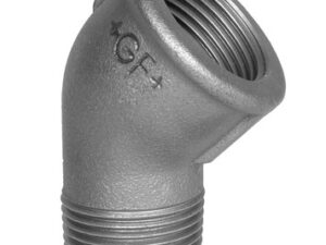 [NR 121 6/4 Z] 121-8S - COUDE 6/4 MF 45° ZWART