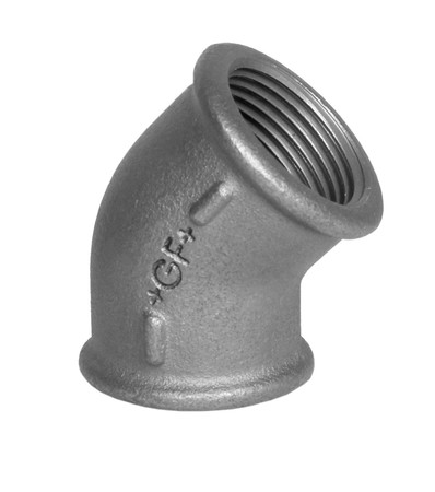 [NR 120 5/4 Z] 120-7S - COUDE 5/4 FF 45° ZWART