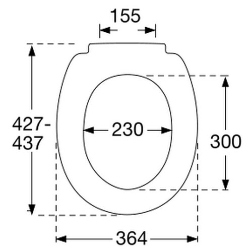 [PRESSAL DM 1] 716000-D97999 - PRESSALIT DM 1 WC ZITTING WIT INOX SCHARNIER
