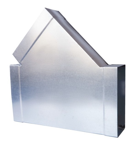 [SV 165V 55X220/55X220] T4-55X220 - SPIRAAL MECANO T-STUK 45° VERTICAAL 55X220/55X220