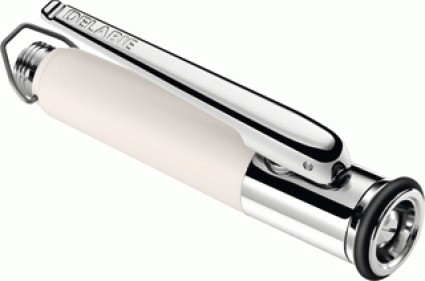 [433000] 433000 - DELABIE SPROEIER M1/2" MET REGELBARE STRAAL, ANTIKALK WIT