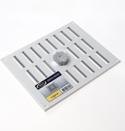 [18 079] ROOSTER ALU AFSLUITBAAR+GAAS 9 X 50 WIT 3-5009 W