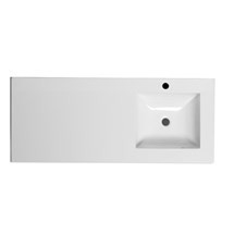 [3TACO120GL50R] TACO120GL50R - SLEURS COTTAGE TABLET BREEDTE 120CM 1 WASKOM RECHTS