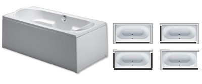 [P073] P073 - RIHO VARIO PANEEL 70 X 57CM WIT ACRYL