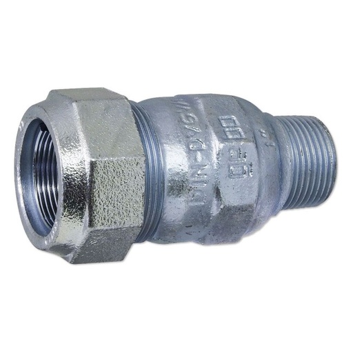 [746 4/4] RAC FONTE RECHTE KOPPELING 4/4 M X 4/4