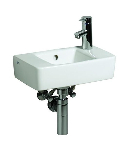 [272140-600] 272140-600 - KERAMAG RENOVA NR 1 PLAN LAVE-MAINS 40 X 25 KR. GAT RECHTS MET OVERLOOP KERATECT @ 