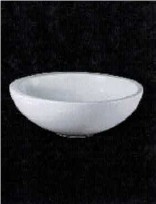 [L244/100] L244/100 - CONIMA SPOT MIDDLE Z. OVERLOOP/ UITV. PORSELEIN WIT diam 38