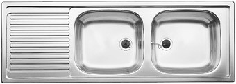 [500 374] 500374 - BLANCO TOP EZS 12X4-2 INBOUWSPOELTAFEL 1235 X 435 2 BR niet meer leverbaar