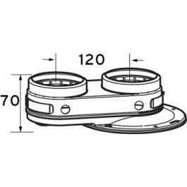 [0020147470] 0020147470 - VAILLANT ADAPTOR ECOTEC 5-5 & 5-3   2 x 80