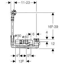 [150.650.21.6] 150.650.21.6 - GEBERIT BADSYPHON AUTO (standaard) 52mm L23cm