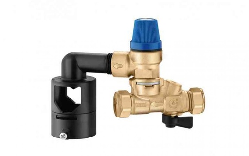 [528518] 528518 - CALEFFI VEILIGHEIDSGROEP 1/2 recht + BICO 155mm 8B