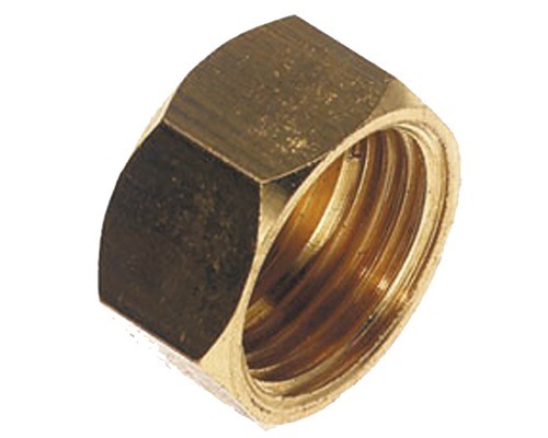 [3300 3/4V] 044003 - BONNET 3/4 MESSING VLAKKE ZITTING