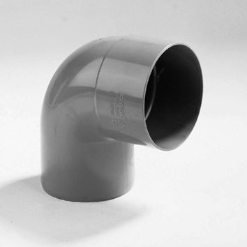 [7092 63] COUDE GRIJS REGEN 63MM 90° MF *