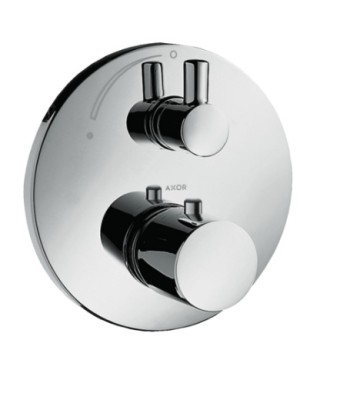 [38700000] 38700000 - HANS GROHE AXOR UNO AFWERKSET VOOR INBOUWTHERMOSTAAT MET STOPKRAAN ZONDER OMSTELLER CHR.