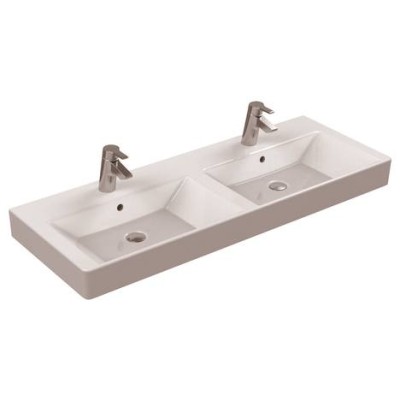 [K079101] K079101 - IDEAL STANDARD STRADA WASTAFEL BREEDTE 120CM MET 2 KR.GATEN (te combineren met wastafelmeubel)