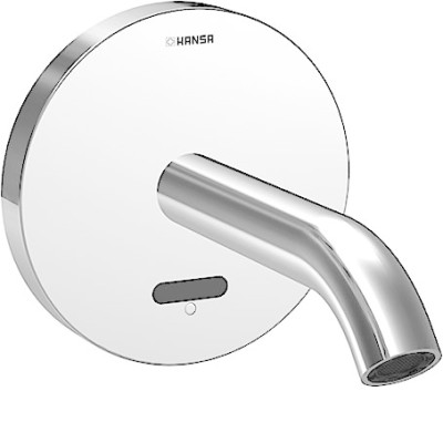 [4180 2120] 41802120 - HANSAPUBLIC ELEKTRONISCH WANDMENGKRAAN MET SPRONG 22CM