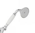 [950.C7104.CR] 950.C7104.CR - AQUA PRESTIGE HANDDOUCHE MET WITTE HENDEL/ UITV. CHROOM