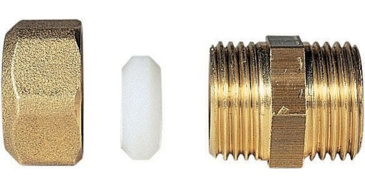 [6243 1/4 8 K] 0702108 - WATTS KNELKOPPELING 1/4M   8  KUNSTOF