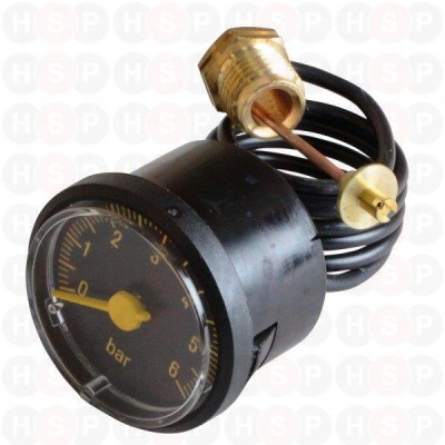 [STh 0-120°] 6146100 - SIME O DRUKMETER 0 - 6BAR 40MM HYDROMETER