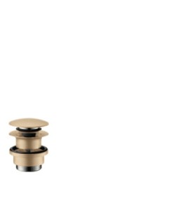 [50100140] 50100140 - HANS GROHE O PUSH-OPEN LEDIGING G 1 1/4 !!! BRUSHED BRONZE !!!