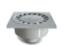 [SB80] SB-070 - BALKON KLOKPUT 125X125 AANSLUITING 80MM ONDER/BOVEN 5/73/5 LICHT GRIJS