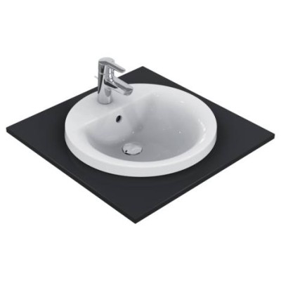 [E504201] E504201 - IDEAL STANDARD CONNECT INBOUWWASTAFEL ROND 48 CM MET KR.GAT