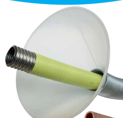 [PLT B TR] 15.TR - PLT BESCHERM FLEXIBEL " trechter" 45MM  