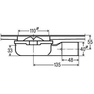 [VIEGA 737 580] VIEGA ADVANTIX DOUCHEGOOT SYPHON 40mm HORIZ 40MM
