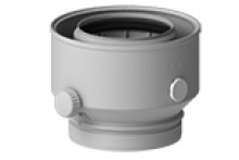 [04-00009] 04-00009 - DAALDEROP ADAPTOR 80/125 + MEETNIPPEL voor CUBE ONE/DUO